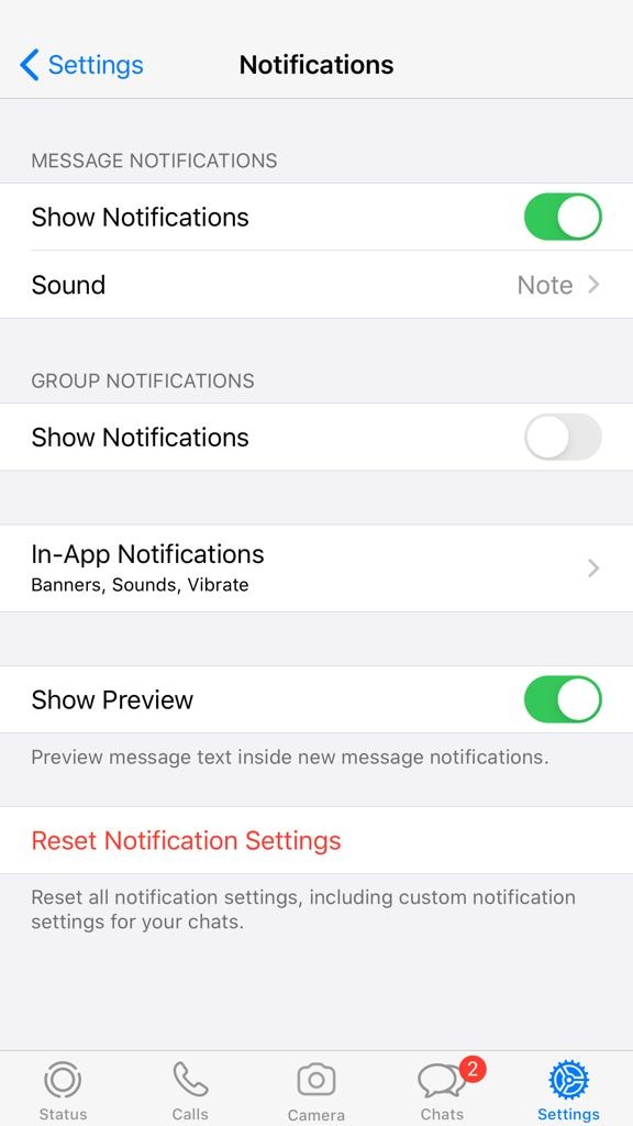 how to disable notifications